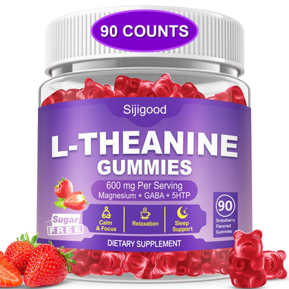 Gummies L-Théanine Sijigood 90 comprimés emballage avant