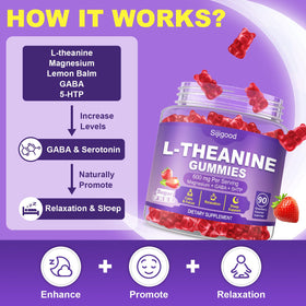 Gummies L-Theanine Sijigood avec des ingrédients naturels
