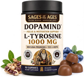 Gummies L-Tyrosine Sages Of The Ages 1000mg vue de face