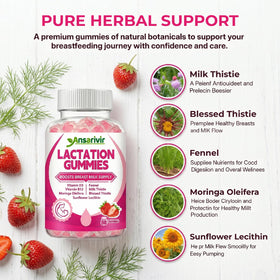 Gummies lactation Ansarivir 60 gummies fraise - gummies en gros plan