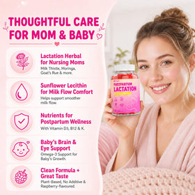 Gummies lactation YEKBYOE sur une table près d'un livre