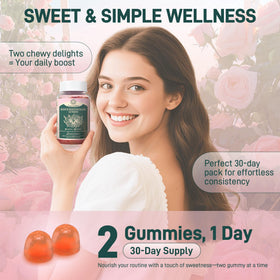 Gummies LanranBee, sachet ouvert montrant les gummies