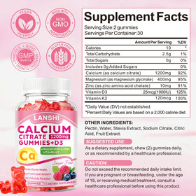 Gummies LANSHI en scène lifestyle avec fruits et boissons