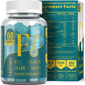 Gummies Lazpowfi Biotine vue de face, emballage bleu