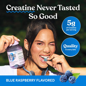 Gummies Lemme à côté d'une bouteille d'eau
