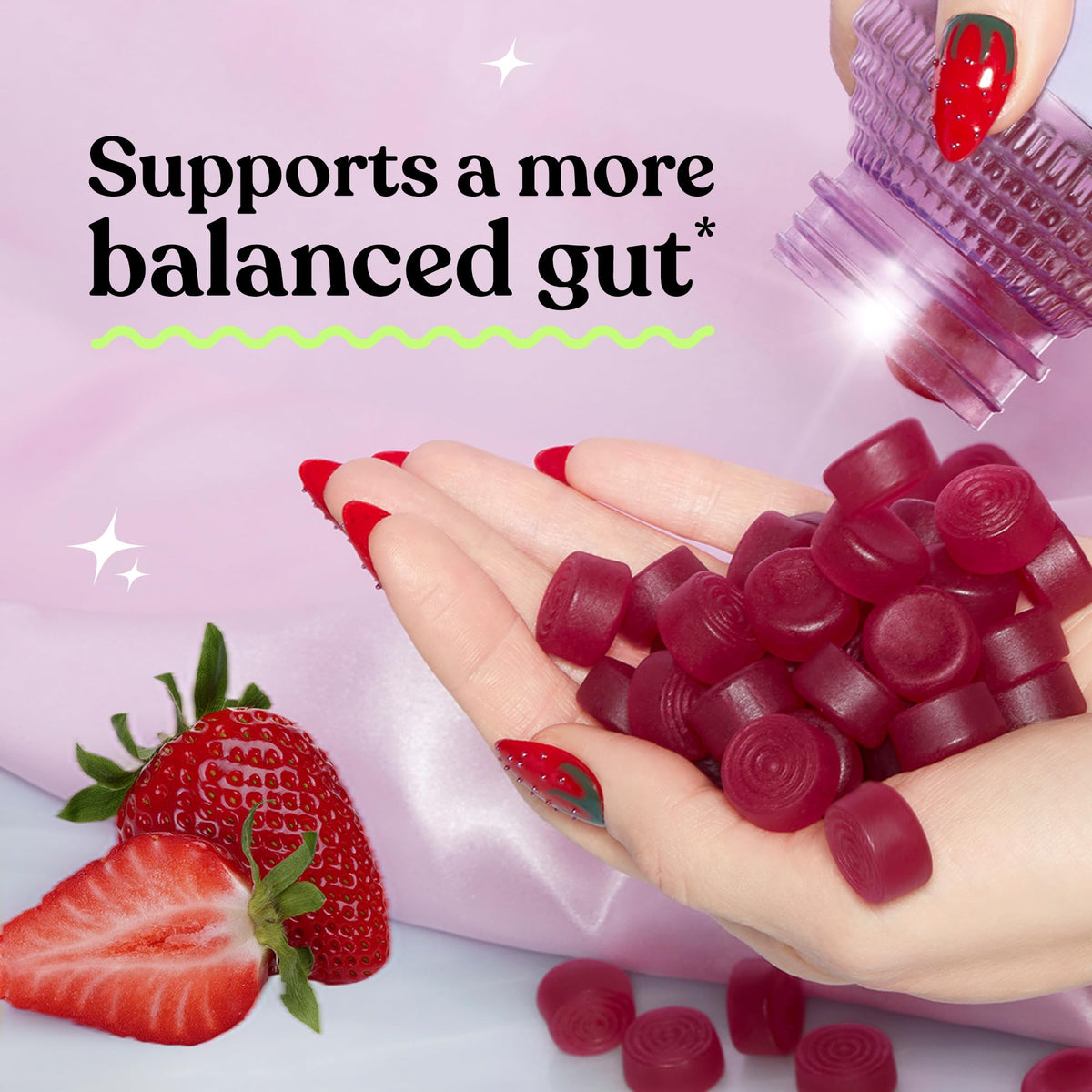 Gummies Lemme avec ingrédients visibles
