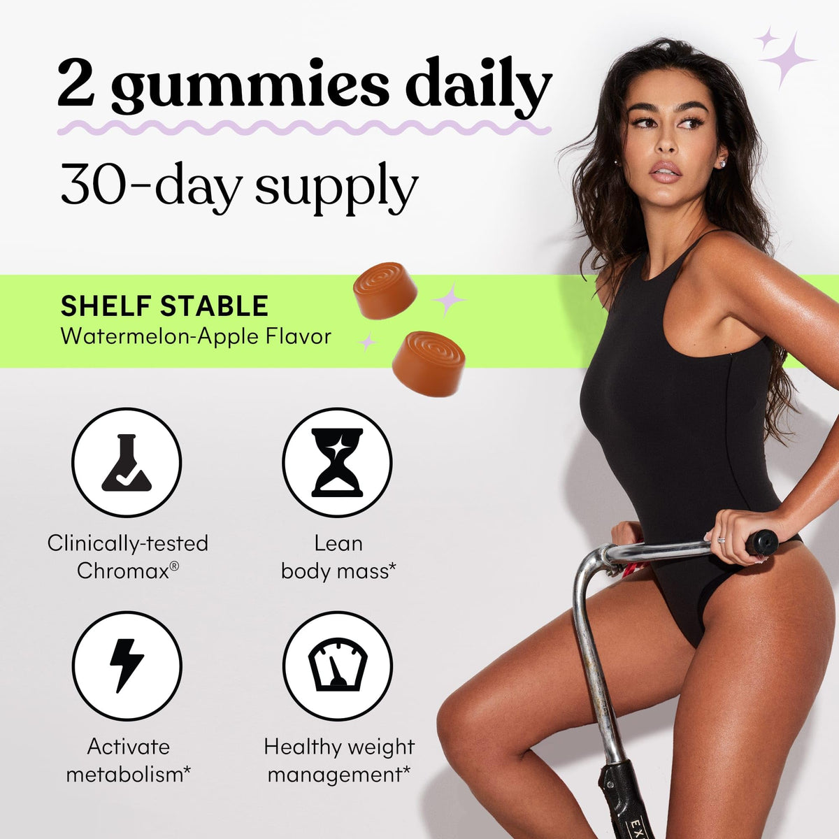 Gummies Lemme avec un fond naturel