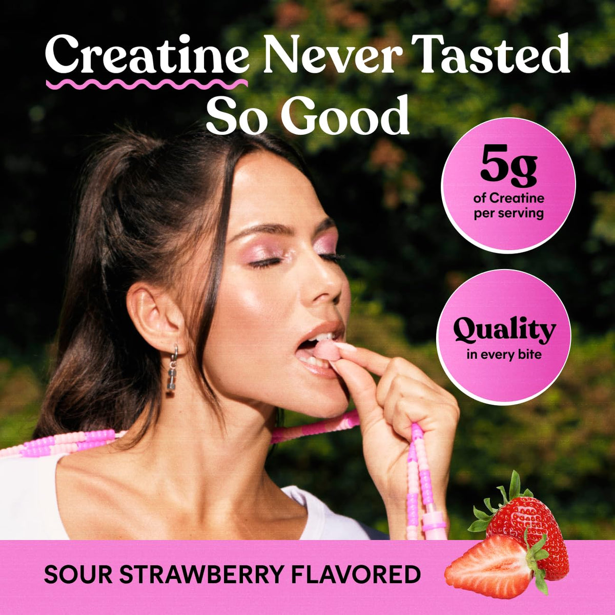 Gummies Lemme créatine monohydrate dans un bol