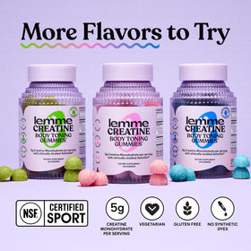 Gummies Lemme créatine monohydrate pomme acide avec ingrédients