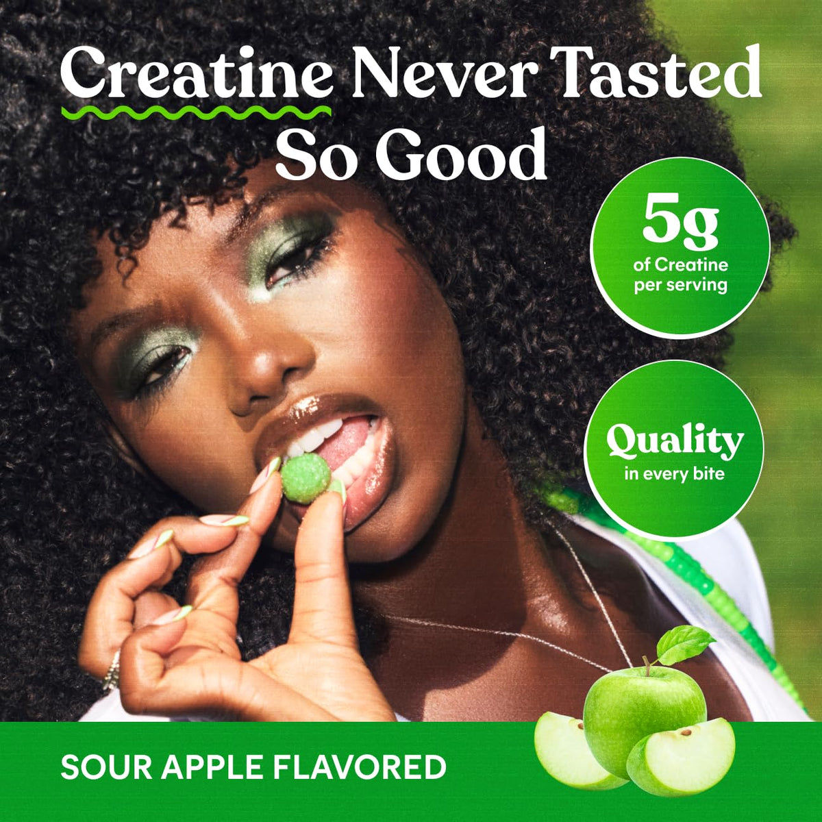 Gummies Lemme créatine monohydrate pomme acide ouverts