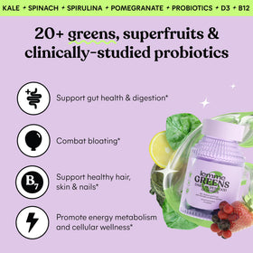 Gummies Lemme Superfood, présentation des gummies, couleur vive