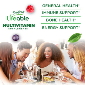 Gummies Lifeable avec saveur de baies, présentation