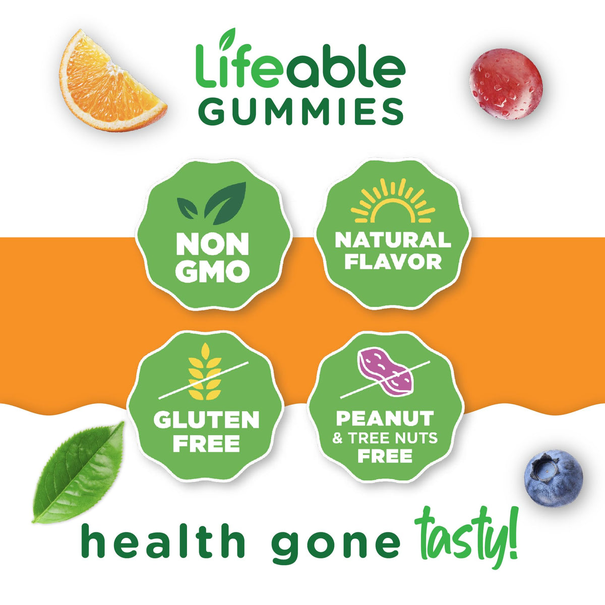 Gummies Lifeable Calcium Magnésium Zinc sur une table