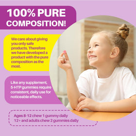 Gummies LILICARE 5HTP emballage, vue de dessus