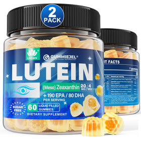 Gummies LILICARE à luthéine et zéaxanthine 120ct en vue de face