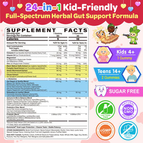 Gummies LILICARE avec un goût naturel d'orange, vue de face
