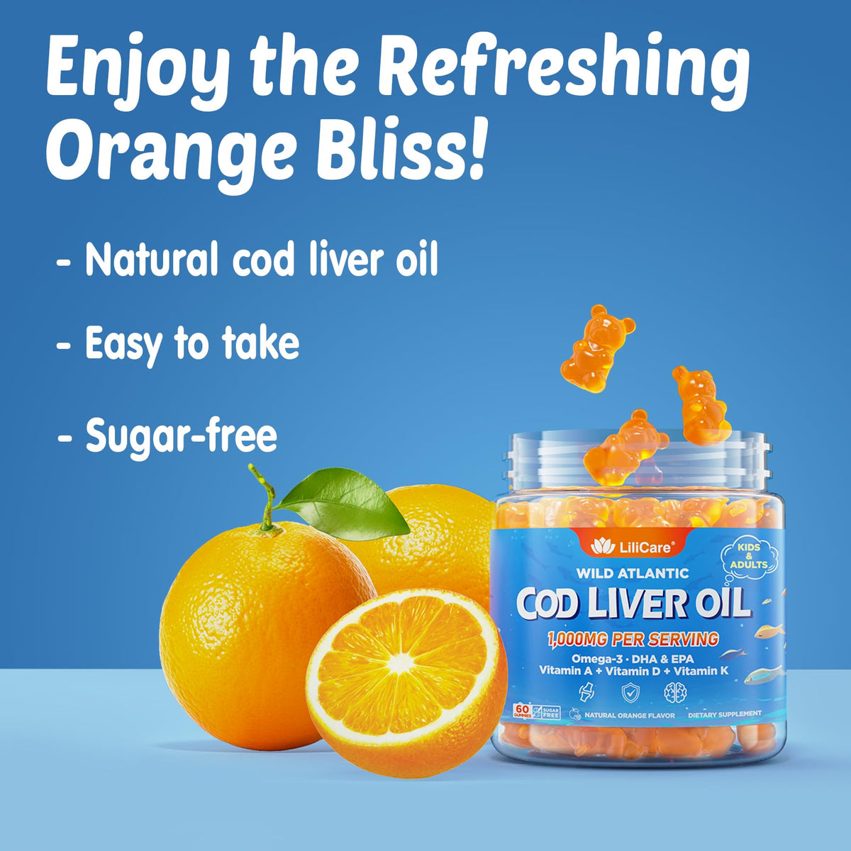 Gummies LILICARE avec une cuillère