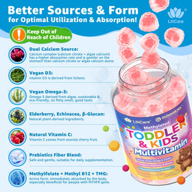 Gummies LILICARE avec une main d'enfant les tenant