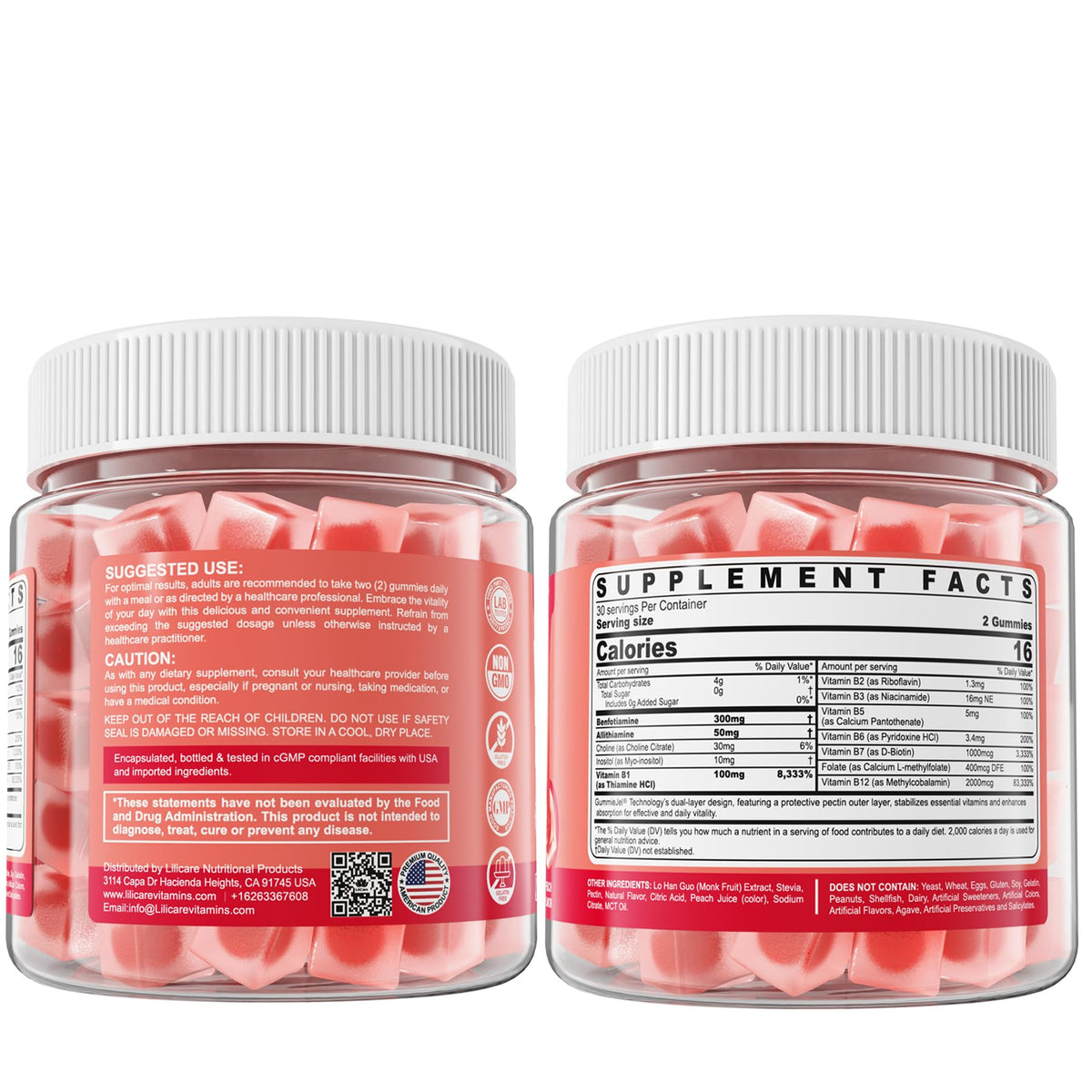 Gummies LILICARE B1 Complex, présentation et qualité