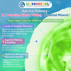 Gummies LILICARE de Citrate de Potassium dans une main