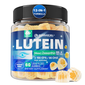 Gummies LILICARE de lutéine 20mg et zéaxanthine, vue de face