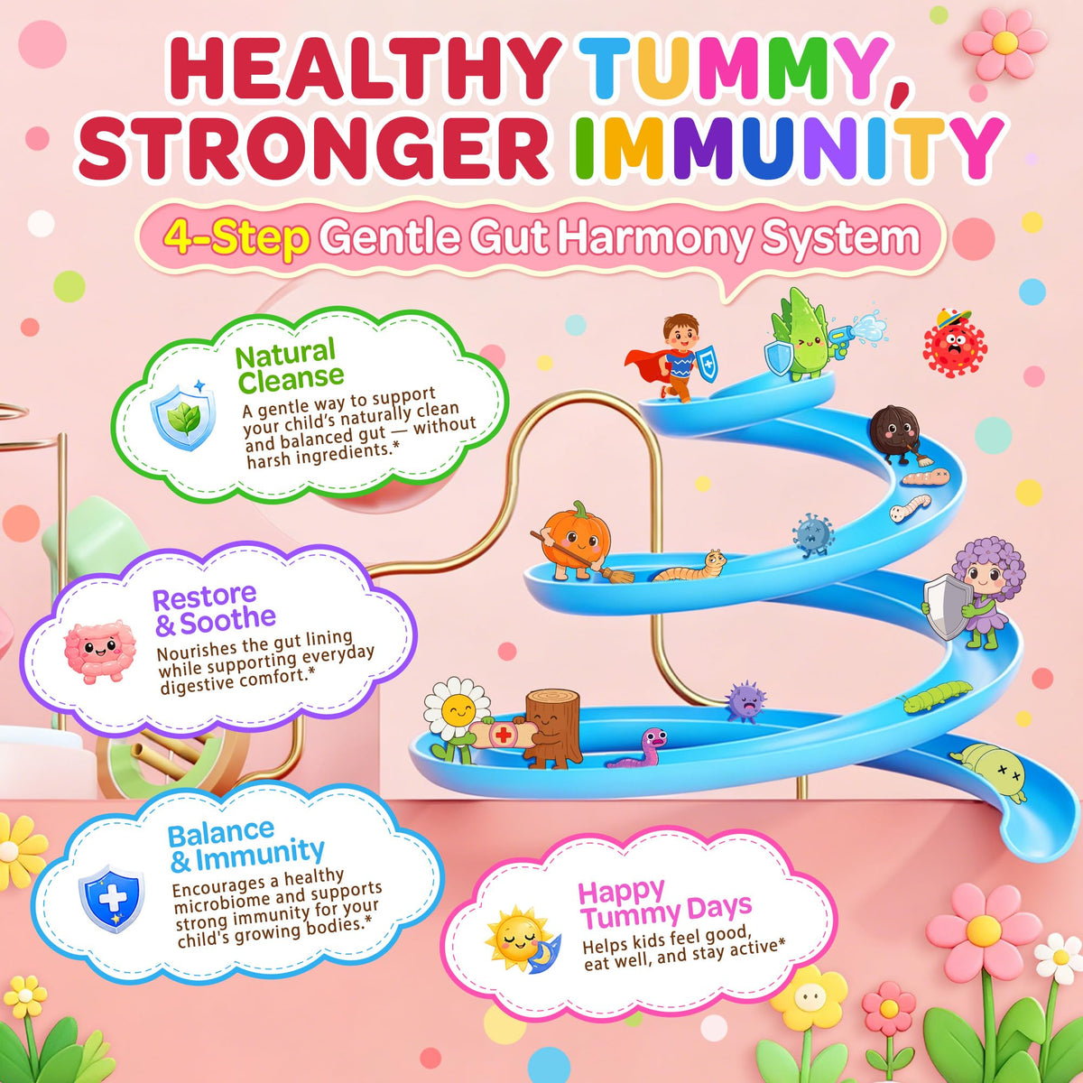 Gummies LILICARE et leur emballage, vue de côté