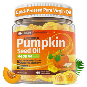 Gummies LILICARE huile de pépin de citrouille 4400mg vue de face