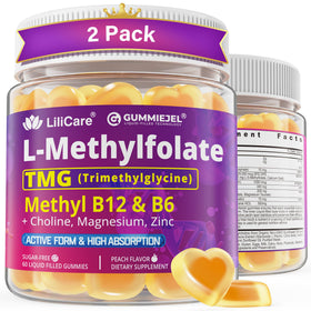 Gummies LILICARE L-Méthylfolate 15mg et B12 1000 mcg vue avant