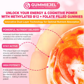 Gummies LILICARE Methyl B12 & Folate sur une table
