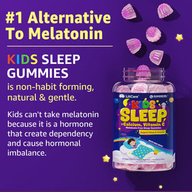Gummies LILICARE pour enfants, en contexte de routine nocturne