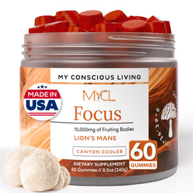 Gummies Lion's Mane MYCL vue de face avec emballage