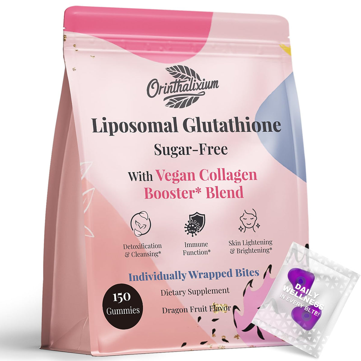 Gummies Liposomales de Glutathion 1000mg Orinthalixium dans l'emballage