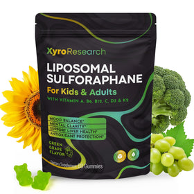 Gummies liposomales de sulforaphane Xyro Research, avant de l'emballage
