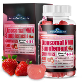 Gummies liposomales NMN 1000mg AuraraNeNourish vue de face