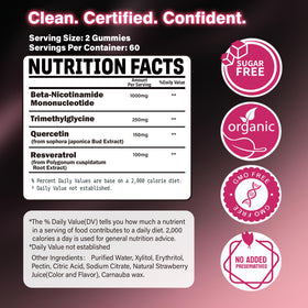 Gummies liposomales NMN avec ingrédients naturels