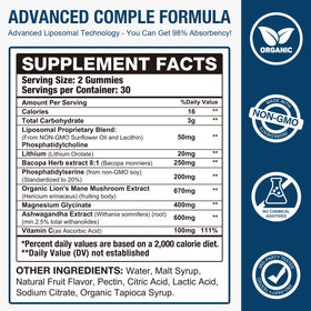 Gummies Lithium Orotate 20MG Darkenlst emballage arrière