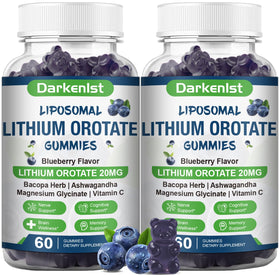 Gummies Lithium Orotate 20MG Darkenlst vue avant avec emballage
