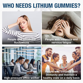 Gummies Lithium Orotate 20MG Darkenlst vue de côté avec dosage