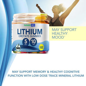 Gummies Lithium Orotate 5mg avec les ingrédients étiquetés
