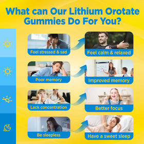 Gummies Lithium Orotate 5mg duwhot avec étiquette