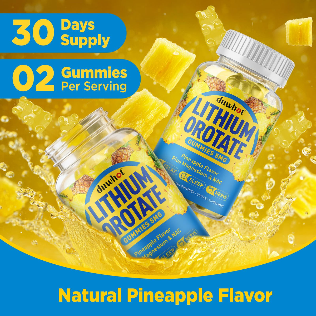 Gummies Lithium Orotate 5mg duwhot en présentation
