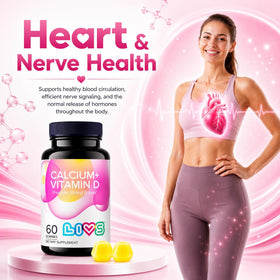 Gummies LIVS Calcium et Vitamine D3 dans une main