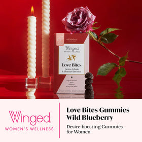 Gummies Love Bites, goût de myrtille, dans un bol