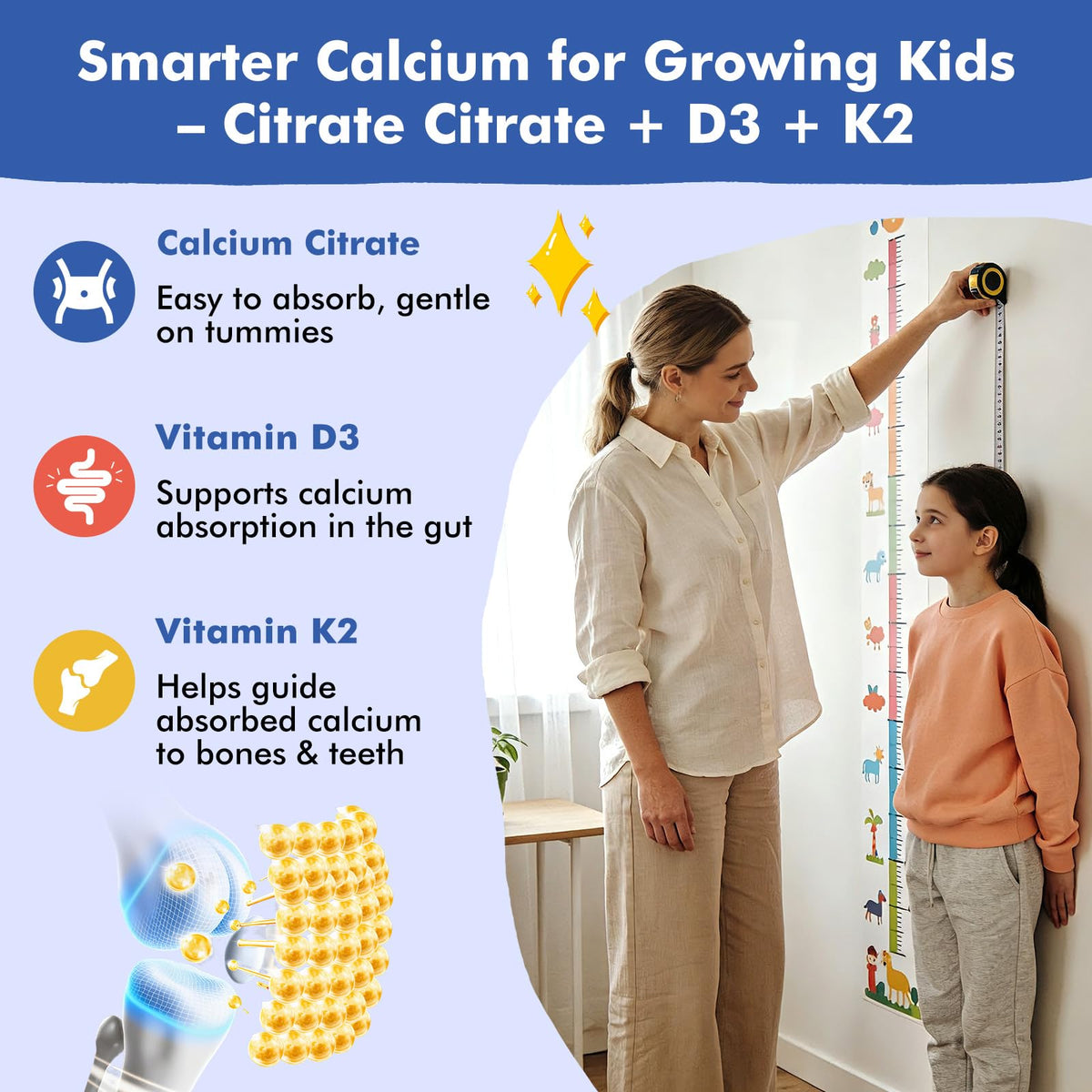Gummies LUCNVEM au calcium citrate, présentation des gummies