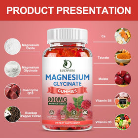 Gummies LUCNVEM de magnésium glycinate lors d'une routine de bien-être
