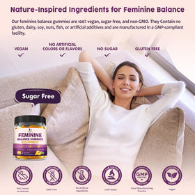 Gummies LUCNVEM Équilibre Féminin avec ingrédients naturels