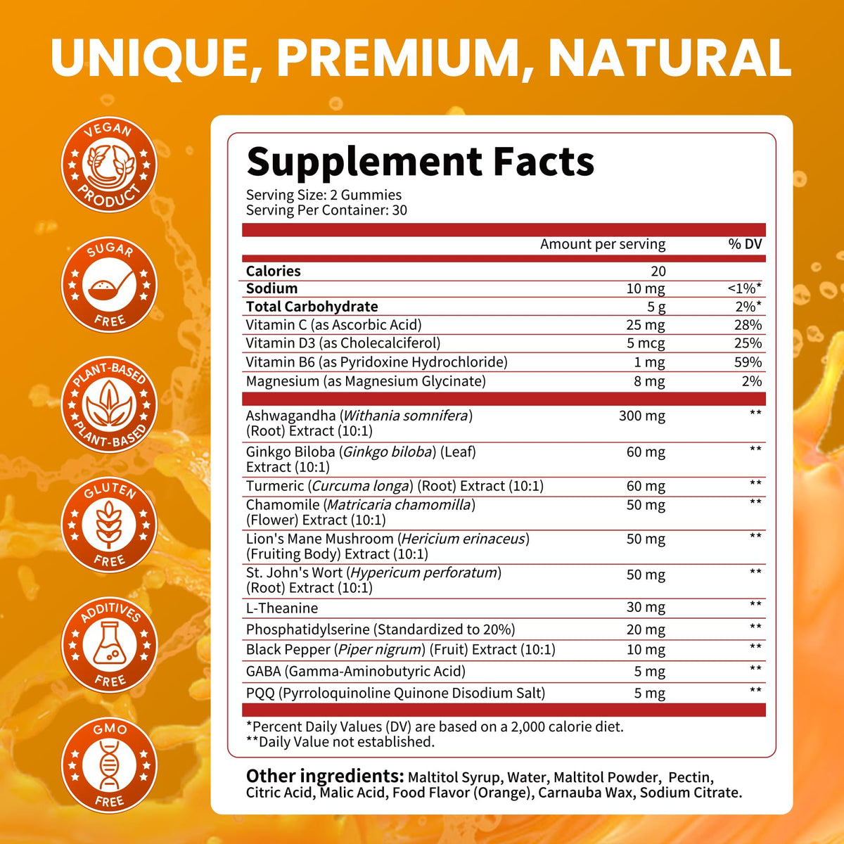 Gummies Lukaree Compléments Alimentaires Cortisol 15 en 1 avec étiquette visible