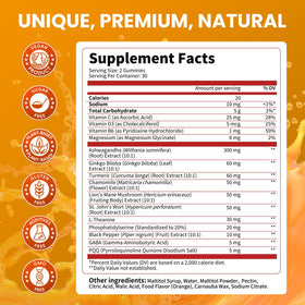 Gummies Lukaree Compléments Alimentaires Cortisol 15 en 1 avec étiquette visible