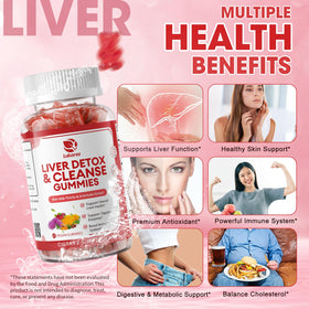 Gummies Lukaree Détox Foie 422g montrant la texture des gummies