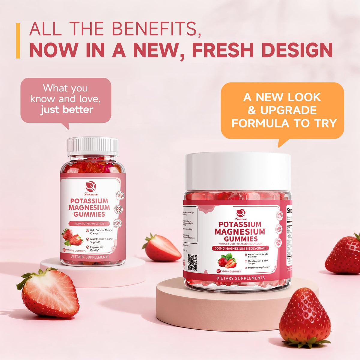 Gummies Lukaree Potassium Magnésium avec ingrédients naturels